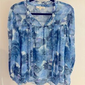 LoveShackFancy Gamela Silk Blouse